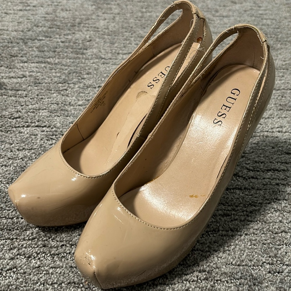 Cream color shoes